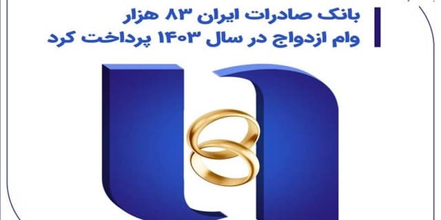 بانک صادرات ایران 83 هزار وام ازدواج در سال 1403 پرداخت کرد | انرژی نویس